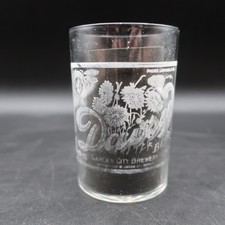 Antique Pre-Pro Daisy Beer Garden City Brewery Chicago Advertising Etched Glass picture