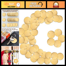 50 Pcs Round Brass Tags - 1.25