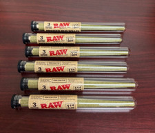 RAW Pressed 1 1/4 Wraps Rolling Paper 6 Packs 18 Total Wraps picture