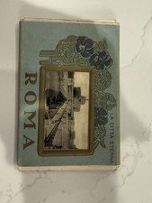 Vintage 1940s Post Card Book From Rome, Italy picture