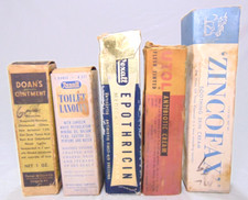 ANTIQUE 20s-30’s? TUBES in ORIGIONAL BOXES Creams & Ointments 5 tubes total picture