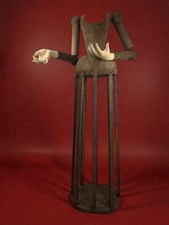 Madonna Wood Cage Mannequin 600 Vintage Carved Statue Santa 140Cm picture