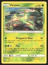 Virizion Reverse Holo Holo Rare Shining Legends 8/73 LP kawayoo picture
