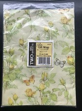 VTG NIP 1970s/1980s Gibson Greetings Gift Wrap WC021-1080 All Occasion Butterfly picture