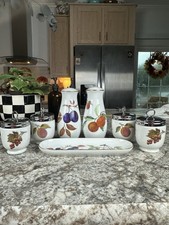 Vintage Royal Worcester Evesham Gold Porcelain 7-Piece CollectionMade in England picture