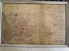 ANTIQUE FEB. 2nd 1889 JOHN WANAMAKER LETTER-LIFE INSURANCE- LETTERHEAD SIGNED picture
