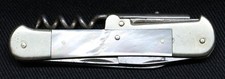 Vintage Emil Olsson #38 Mother of Pearl Swedish Multitool Scout Pocket Knife picture