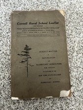 Antique Cornell School Curriculum Early 1900s Nature Study & Agriculture 1913 picture