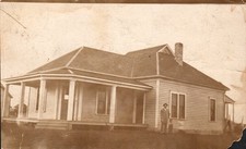 Residential Scene, Arrowsmith, McLean IL Posted Antique Real Photo Postcard RPPC picture