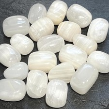 White Banded Calcite Tumbled Stones (By The Piece Or Pound) Gemstone Decor Gift picture