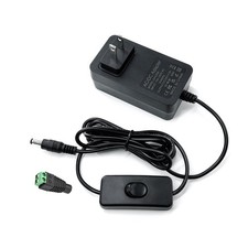 24V DC Power Supply 2A AC Adapter DC 24V Power Cord with Switch 6.5FT AC/DC 110~ picture