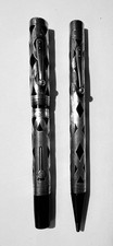 Vintage Waterman's Ideal 452 Sterling Silver Overlay Fountain Pen & Pencil Set picture