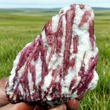 1.33LB Natural pink tourmaline quartz crystal mineral specimen Reiki healing picture