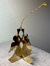 1997 Danbury Mint  Trumpeting Angels Limited Edition Ornament Gold Plated picture