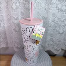 miffy + Starbucks Stainless Steel Cold Cup Tumbler 26OZ 2026 Limited Edition NWT picture