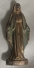 Vintage Pocket Shrine Statue Our Lady Mary Christian 1.2