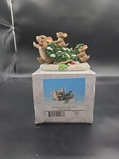 Charming Tails Bringing Home The Tree Figurine w/Box 87/109 picture