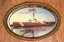 Miller U.S. Coast Guard Ships of the Great Lakes Mackinaw Wall Mirror picture