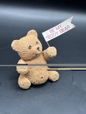 Vintage 1983 Ernie Cappelli Tummy Bear “Be My Teddy Bear” Figurine Oakland CA picture