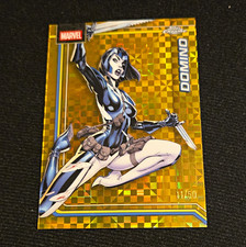 Topps 2026 Topps Chrome Marvel Domino #030 Gold X-Fractor Serial #11/50 Card picture