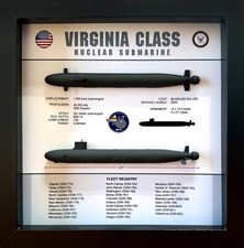 Virginia Class Submarine Shadow Display Box, SSN-774, 9