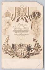 New York New York Patriotic Certificate German Relief RPPC Real Photo Postcard picture