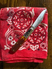 Great Eastern Cutlery Tidioute GEC 14 Golden Rod Sawcut Bone Barlow Knife picture