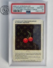 psa 10 | 2025 louis vuitton x murakami mngrm/cherry design trading card #026 đ picture