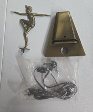 1930s Loevsky & Loevsky Art Deco Gatsby Lady Holding Bird, Lamp needs glass picture
