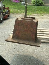 Original 301lb Cast Hay Budden anvil stand Early 1900 Blacksmith Forge Tools picture