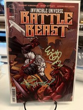 2XSIGNED 1:10 Battle Beast #1 Signed Ryan Ottley COA picture