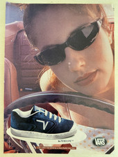 Vintage 1996 Vans the Penelope Skateboard Shoes Brunette Advertisement Print Ad picture