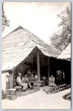 Antique Mexico Postcard OAXACA Taller de Pintura Indigena RPPC picture