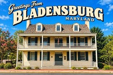 Greetings From Bladensburg MARYLAND 4x6 Modern Postcard E465 picture