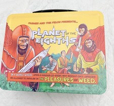 Planet of the Apes Eighths Creature Dracula Weed Parody ABX Tin Lunchbox Minty picture