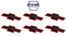 1988-2000 Silverado 1500 SS Red Black Grille Emblem Set 15607532 12543000 picture