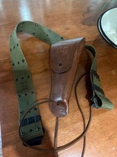 Authentic WWII US M1916 Leather Holster & M1936 Pistol Belt Set picture