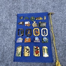 Vintage Oregon Lions Club Enamel Pin Collection Display Pacific Wonderland MD-36 picture