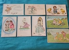 Antique Easter Postcard Set (8) 1906-1920 picture
