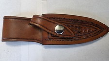 Sonja Lee Custom Rare Tooled Leather Knife Sheath / Randy Lee Knives picture