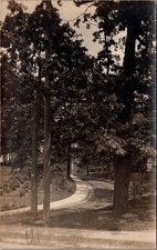 1924, Scene at Campus, ALBION, Michigan Real Photo Postcard picture