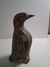 1930-1950 (Mcm) Vintage mid-century cast iron or metal-painted penguin. picture