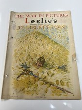 March 9, 1918 Leslie's The War In Pictures. 3rd Liberty Loan 