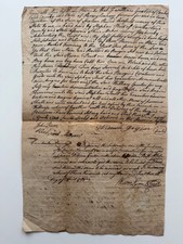 1788 Revolutionary War-Era Pennsylvania Bill of Sale – Cumberland County, picture