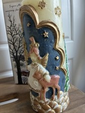 Vintage Emperor Art Creations Christmas Candle #72 New In Box Never Used Rare picture
