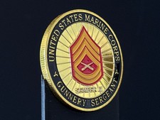 U.S. Marine Corps Gunnery Sergeant Challenge Coin picture
