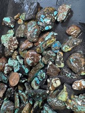 One Pound stabilized Turquoise small nuggets assorted mine picture