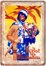 HOHLWEIN Ludwig Herbst in Wiesbaden 1930 Travel Poster Retro Look Sign T1695 picture