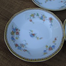 4 Theodore Haviland Limoges France Floral Rose Berry Bowls 5