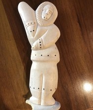 Vintage Authentic Inuit Alaskan Native Figure 11”(🦴) Whale Sculpture picture